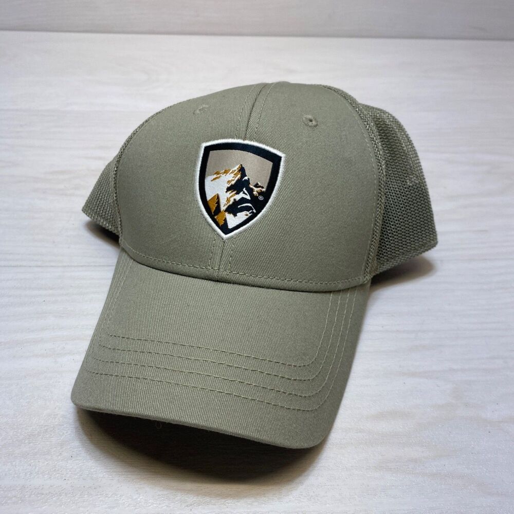 Kuhl Mesh Back Snapback Hat Trucker Style Mountain Crest Logo Hiking